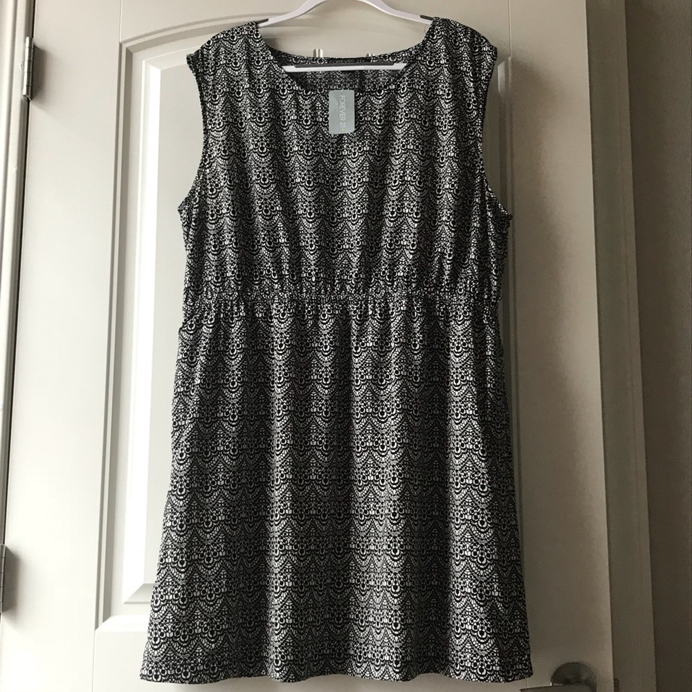 NWT Forever 21 B&W A-Line Dress